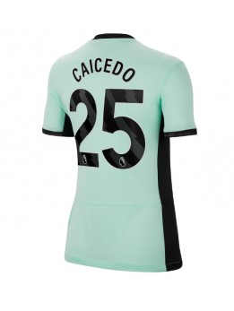 Chelsea Moises Caicedo #25 Ausweichtrikot für Frauen 2023-24 Kurzarm